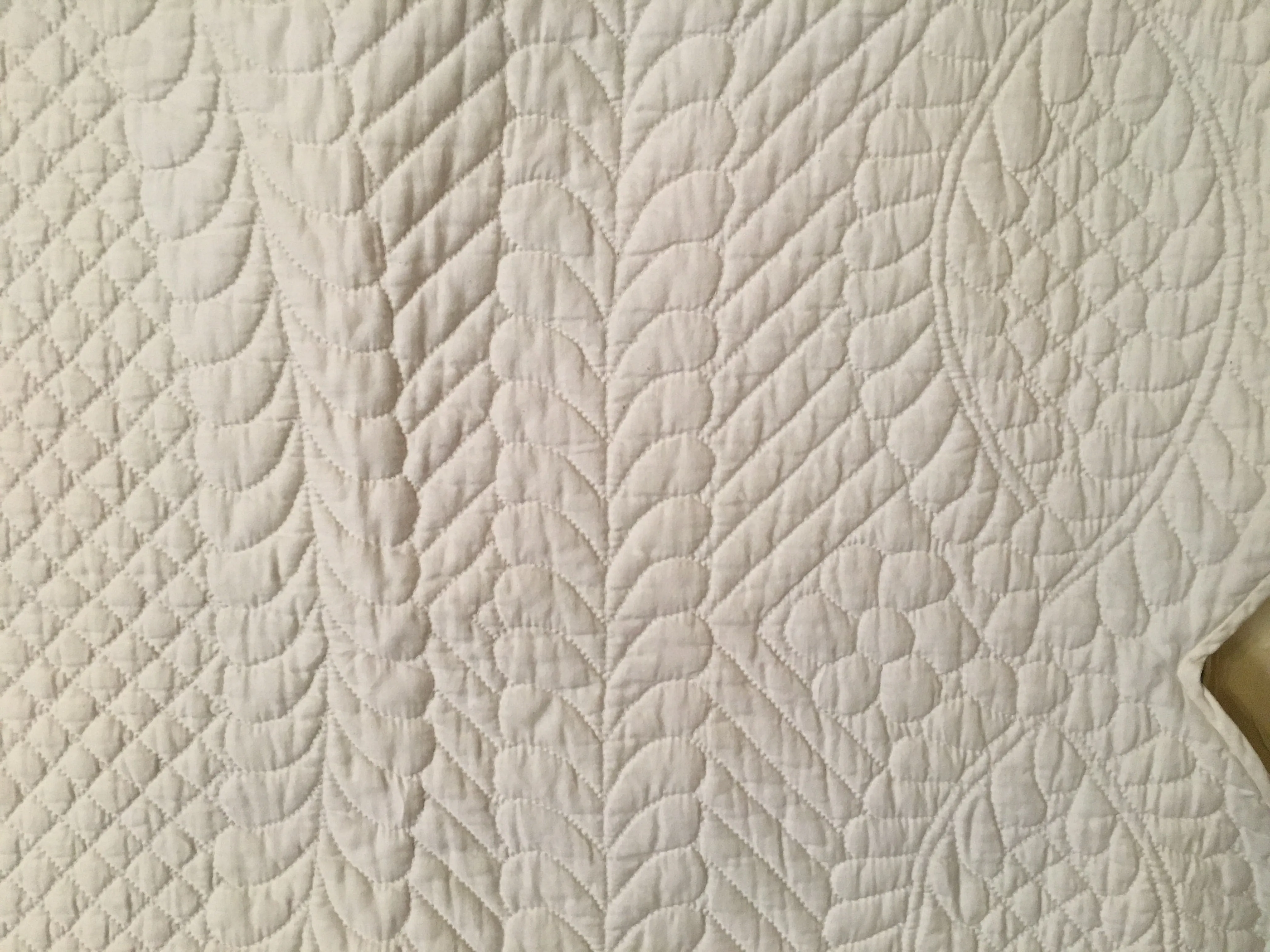 All White Bridal Quilt and Dust Cover-9/23