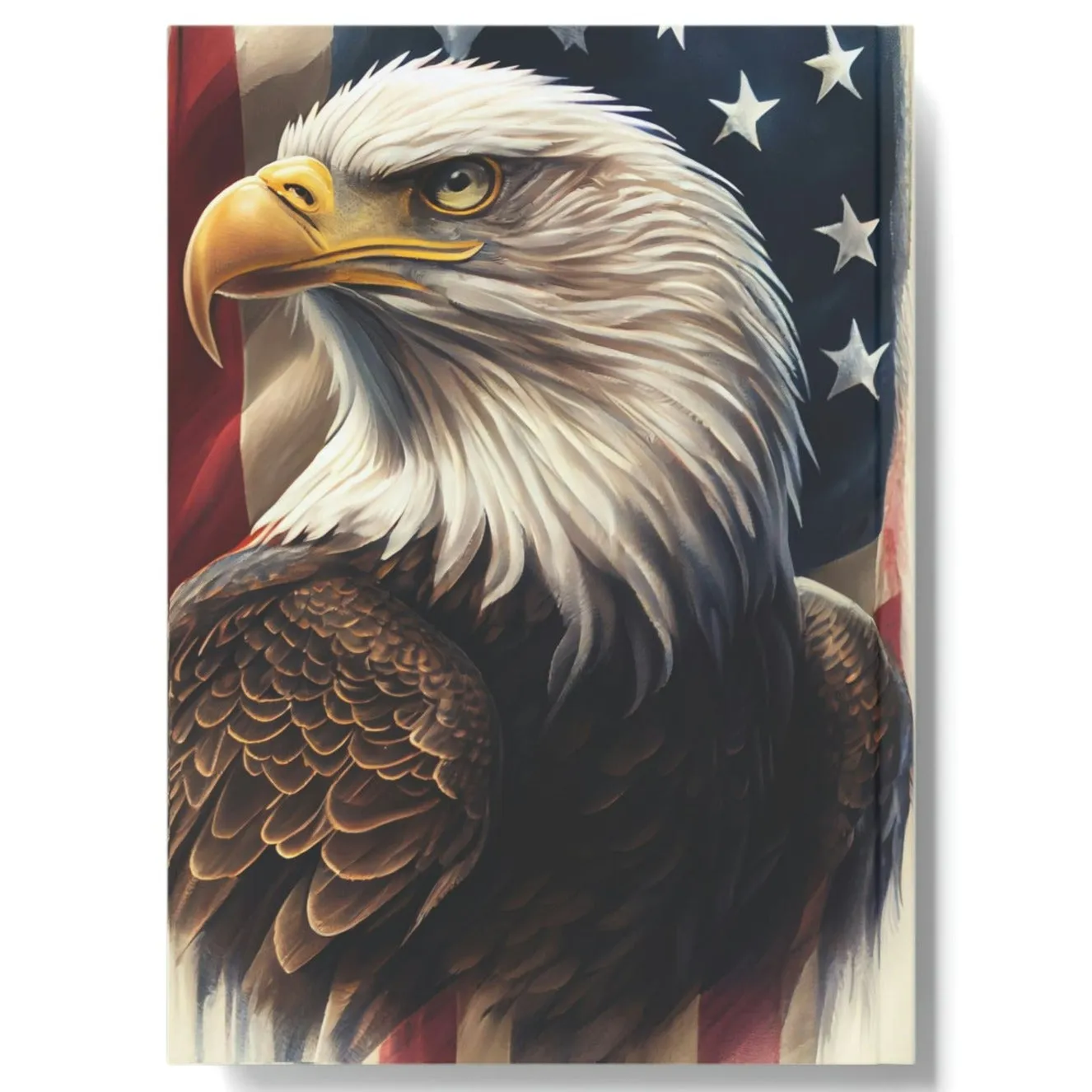 American Bald Eagle Bust Hard Backed Journal
