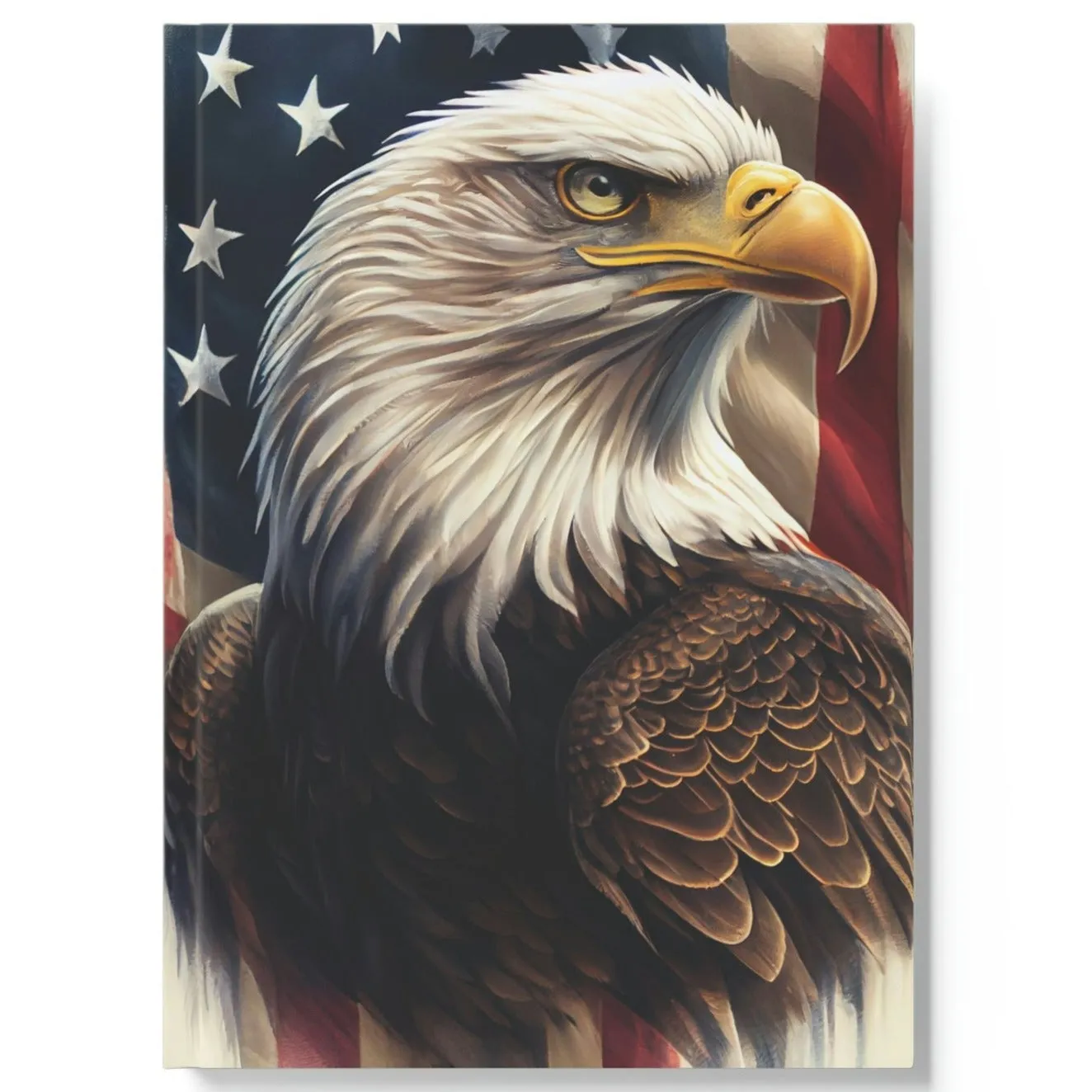 American Bald Eagle Bust Hard Backed Journal