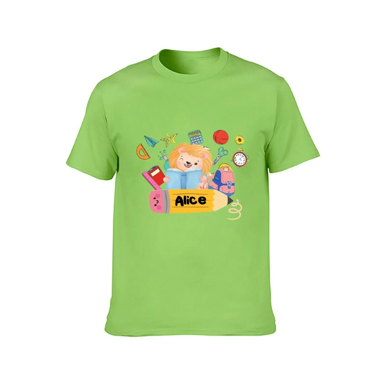 Back to School Personalized Name Cotton T-shirt for Kids