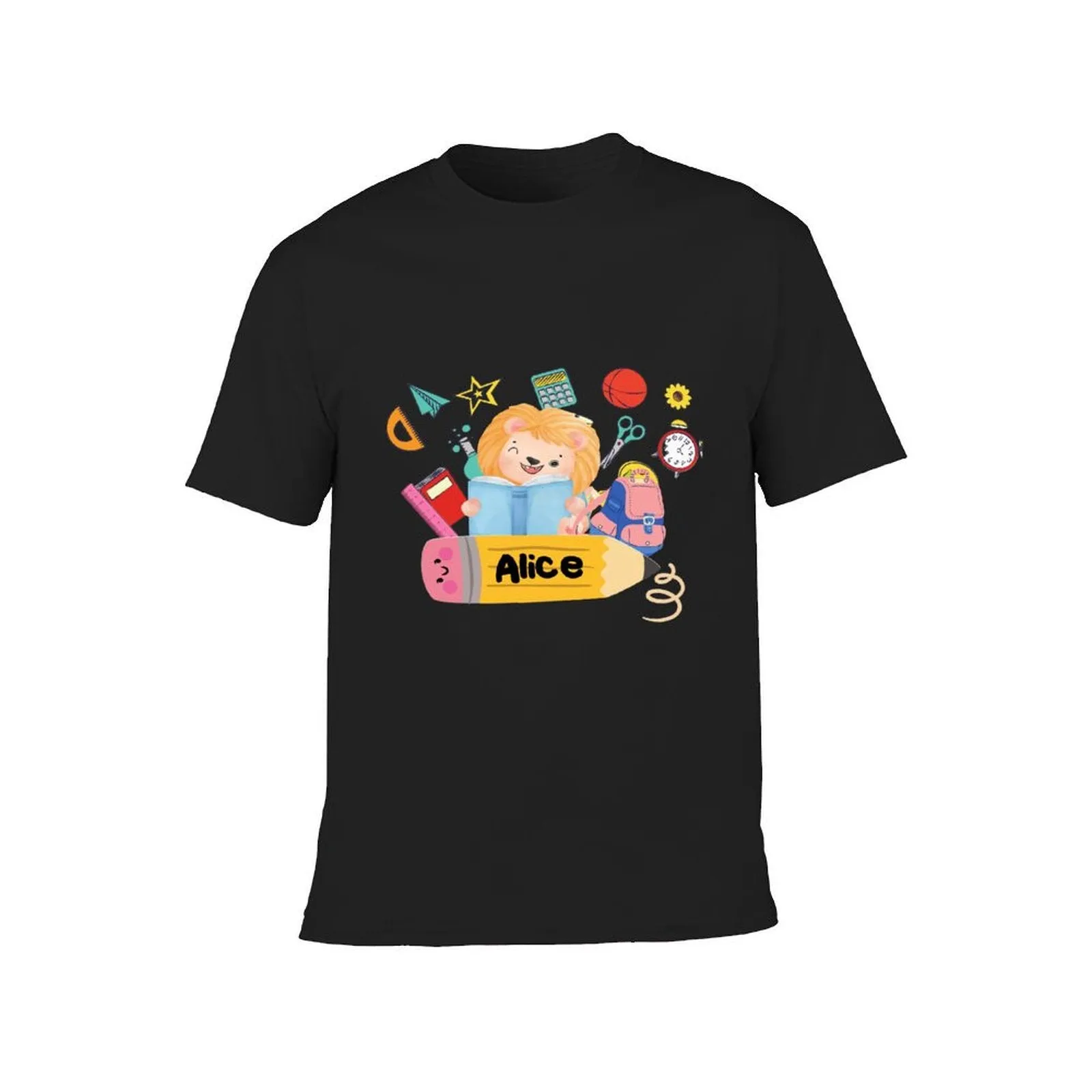 Back to School Personalized Name Cotton T-shirt for Kids