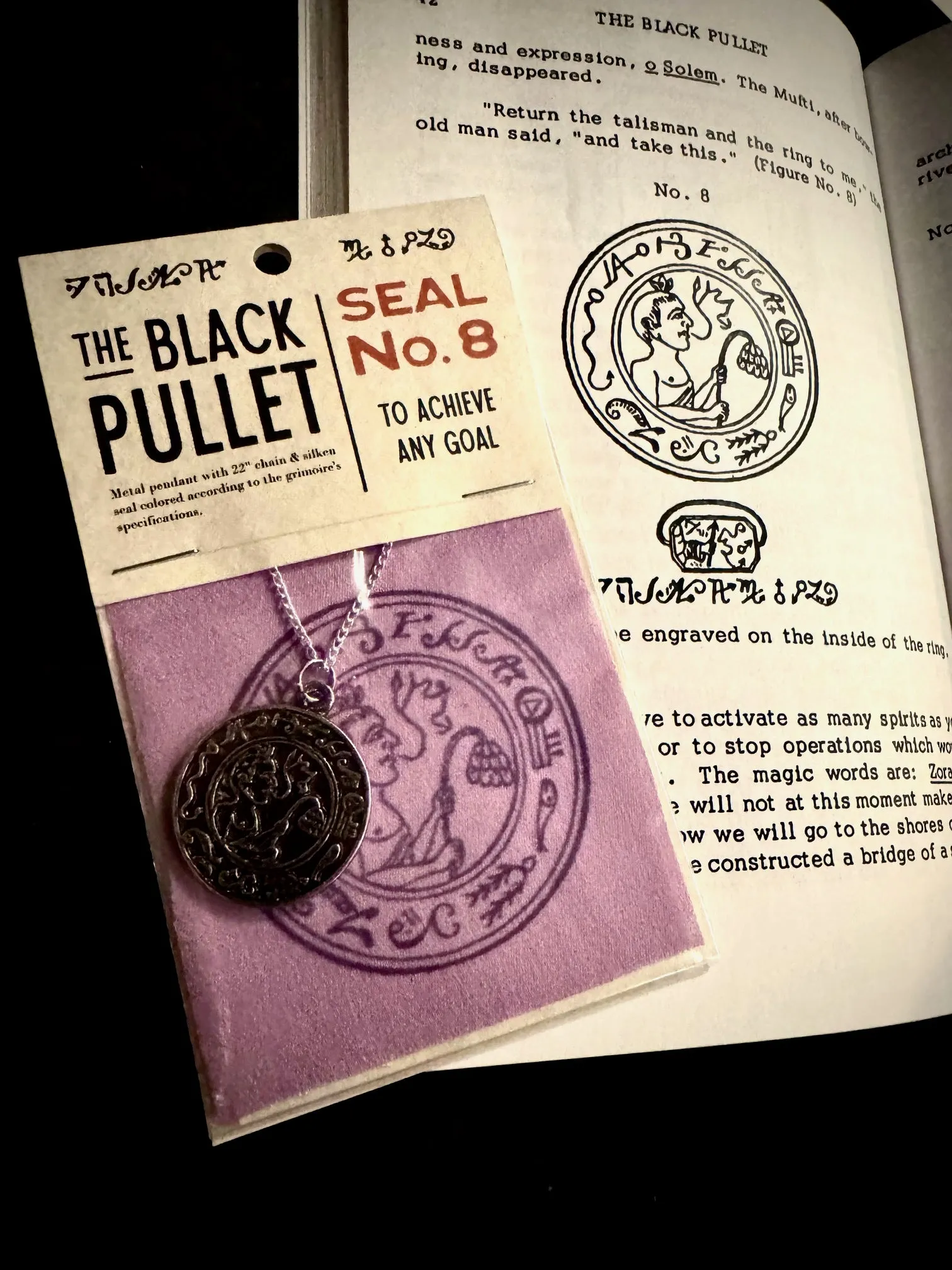 Black Pullet Seal No. 8 Medallion and Patch