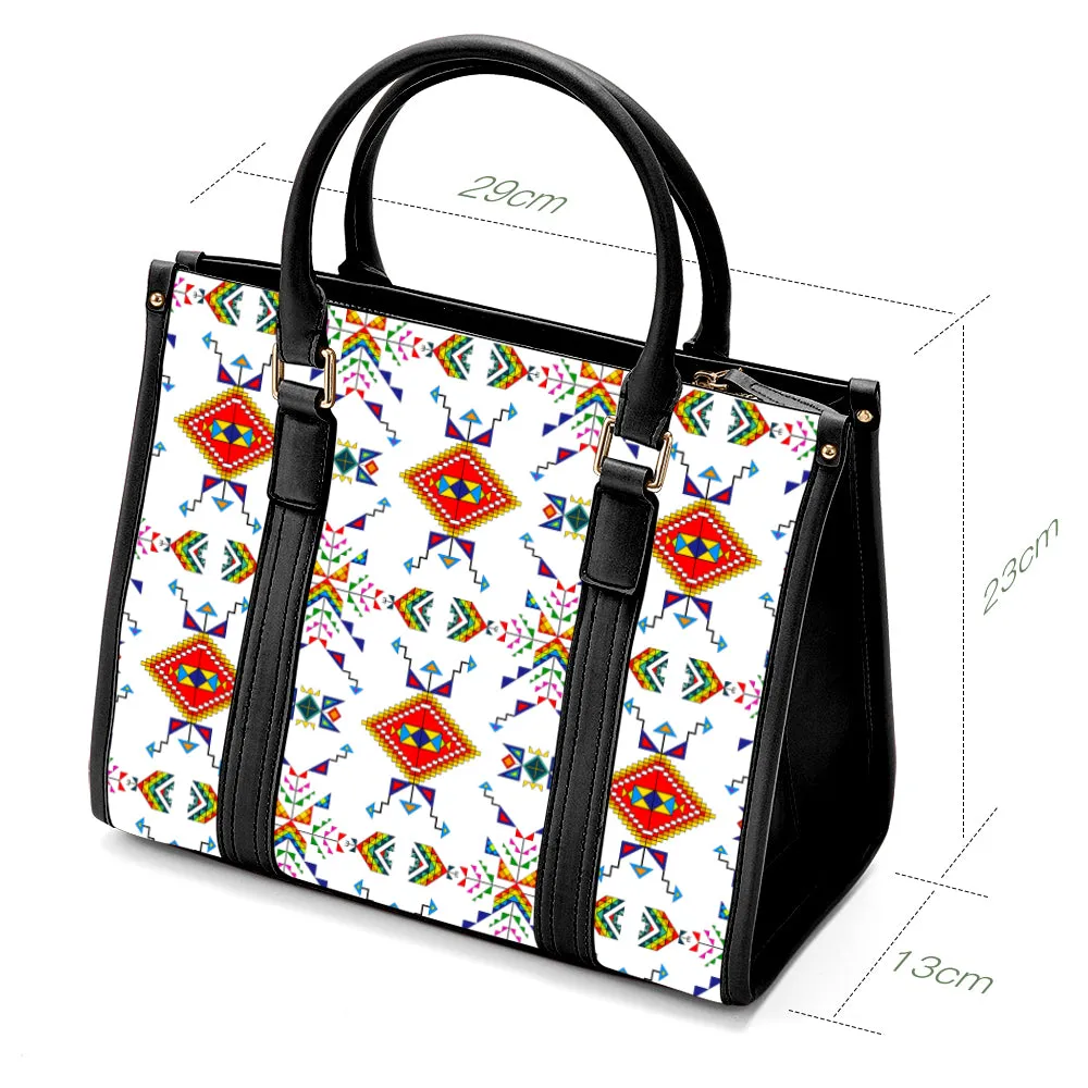 Buffalo Jump White Hand or Shoulder Bag