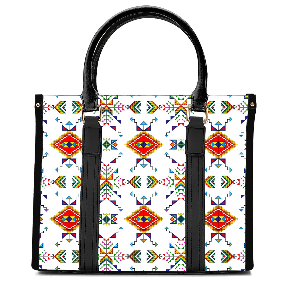 Buffalo Jump White Hand or Shoulder Bag