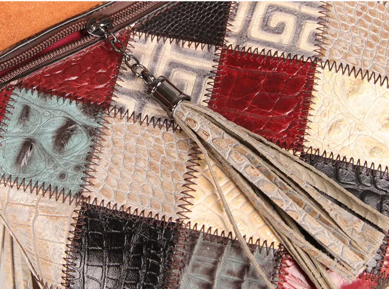 Chic Womens Boho Shoulder Bag With Fringe Cross Body Handbags