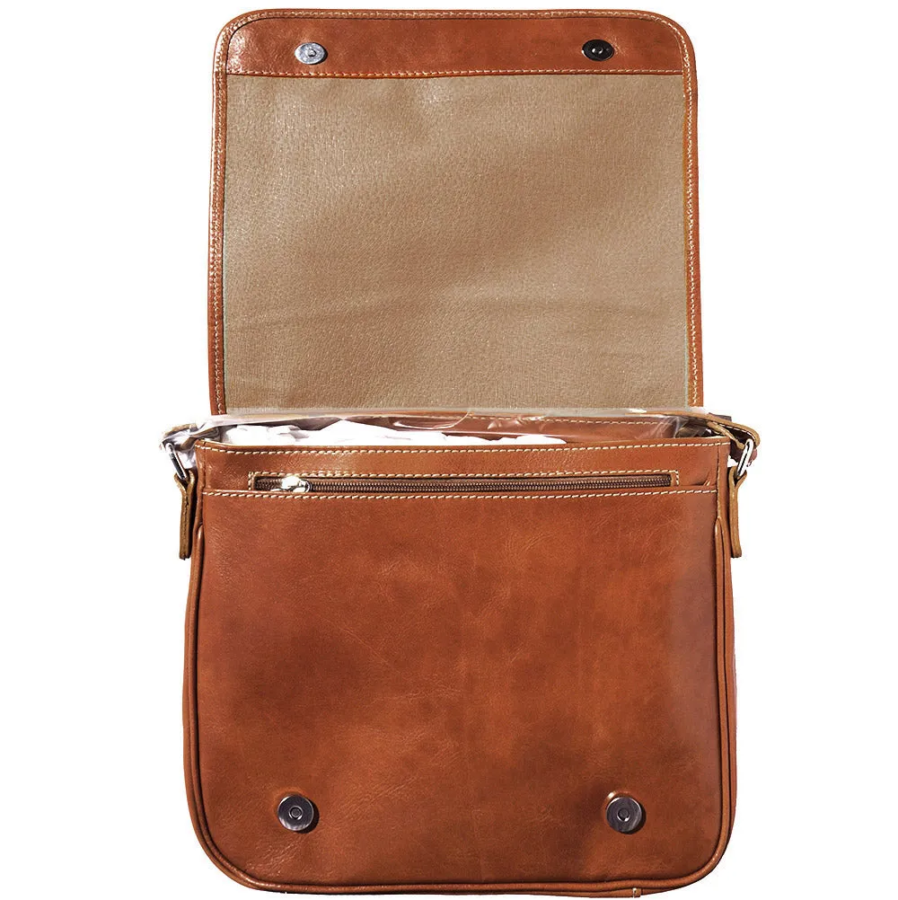 Christopher Messenger bag in cow leather
