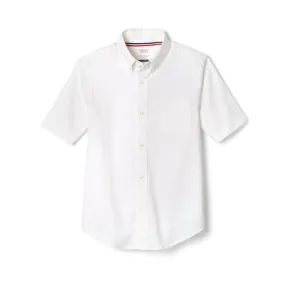French Toast Boys School Uniform Short Sleeve Oxford Shirt - White - SE9003