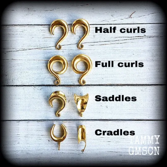 Ginkgo leaf ear weights-Fairycore ear hangers