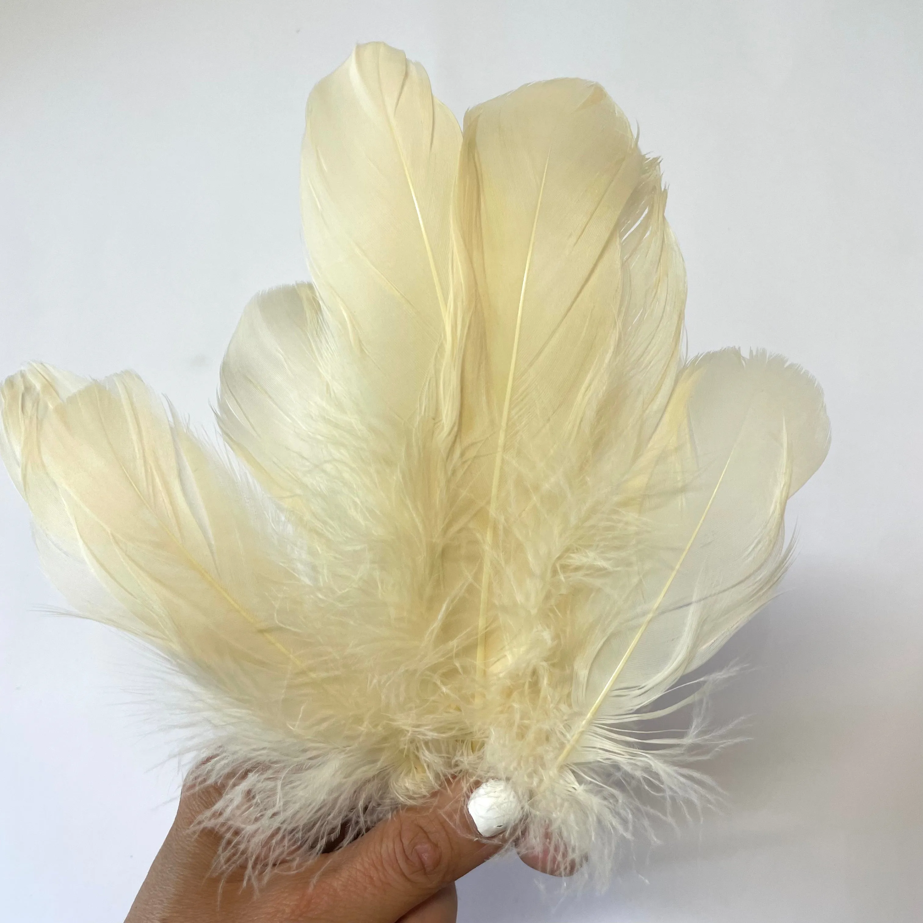 Goose Nagoire Feathers 10 grams - Dark Ivory
