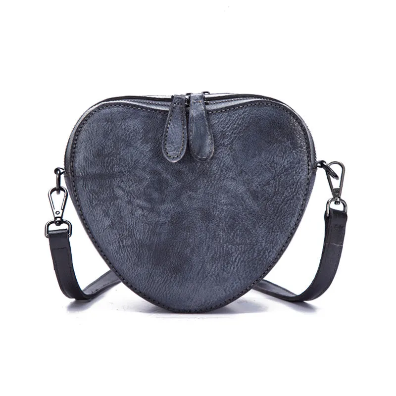 Heart Shaped Women Leather Crossbody Bags Purse Shoulder Bag for Women