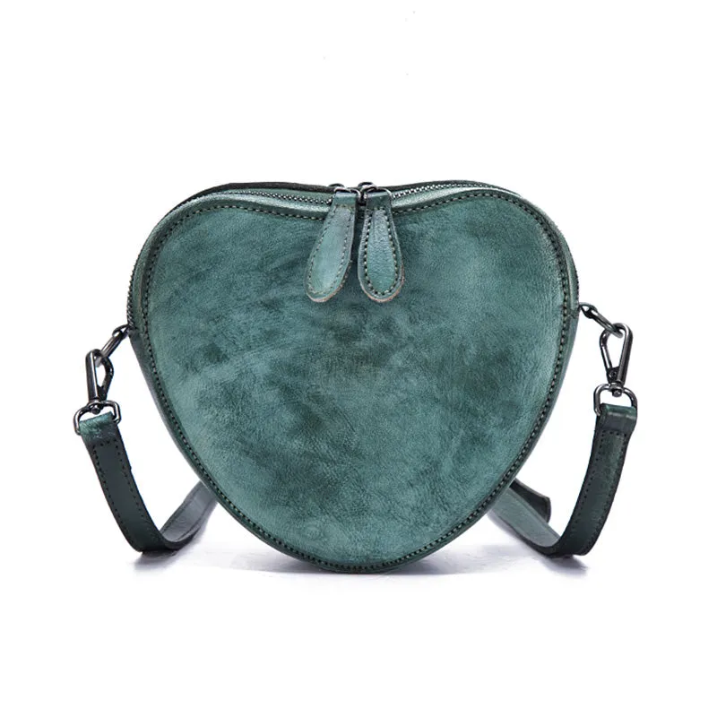 Heart Shaped Women Leather Crossbody Bags Purse Shoulder Bag for Women