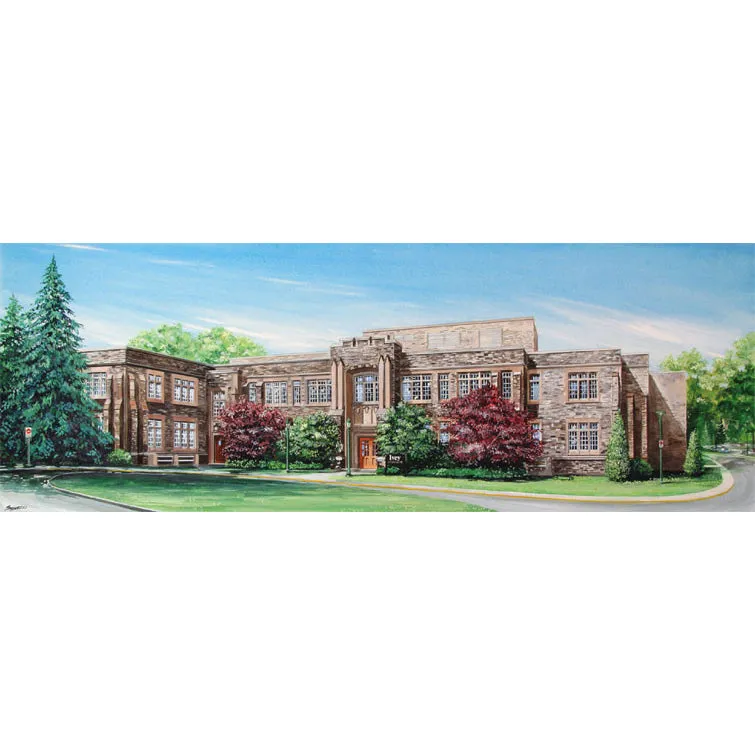 Ivey Main Campus Colour Print (Old Building)