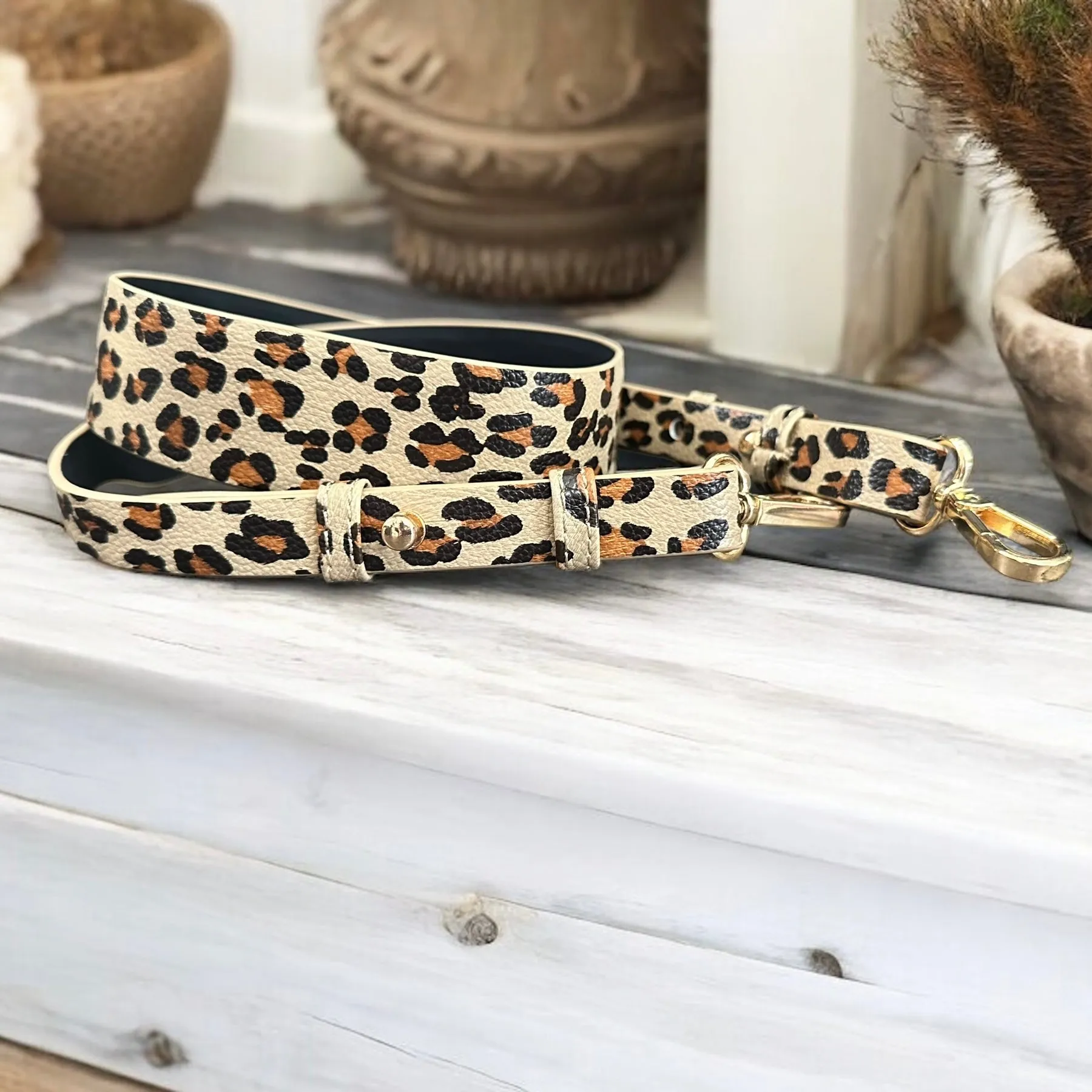 Leopard Reversible Purse Strap