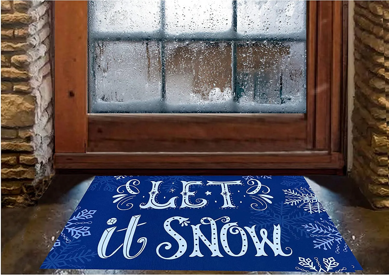 Let It Snow Door Mat - 18" x 30"