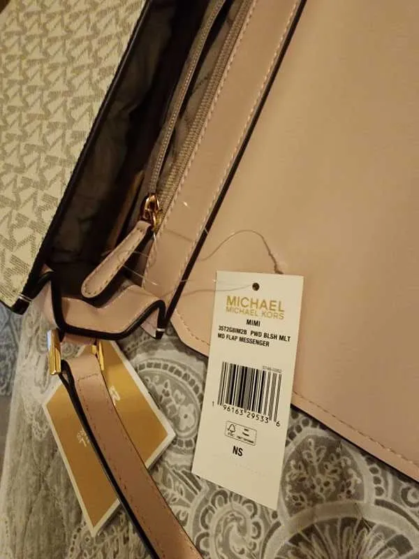 Mimi Medium Logo Messenger Bag