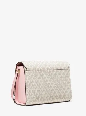 Mimi Medium Logo Messenger Bag