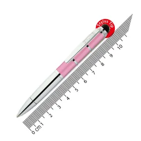 Online Piccolo Ballpoint Pen - Pastel Pink (Mini Sized with Stylus)