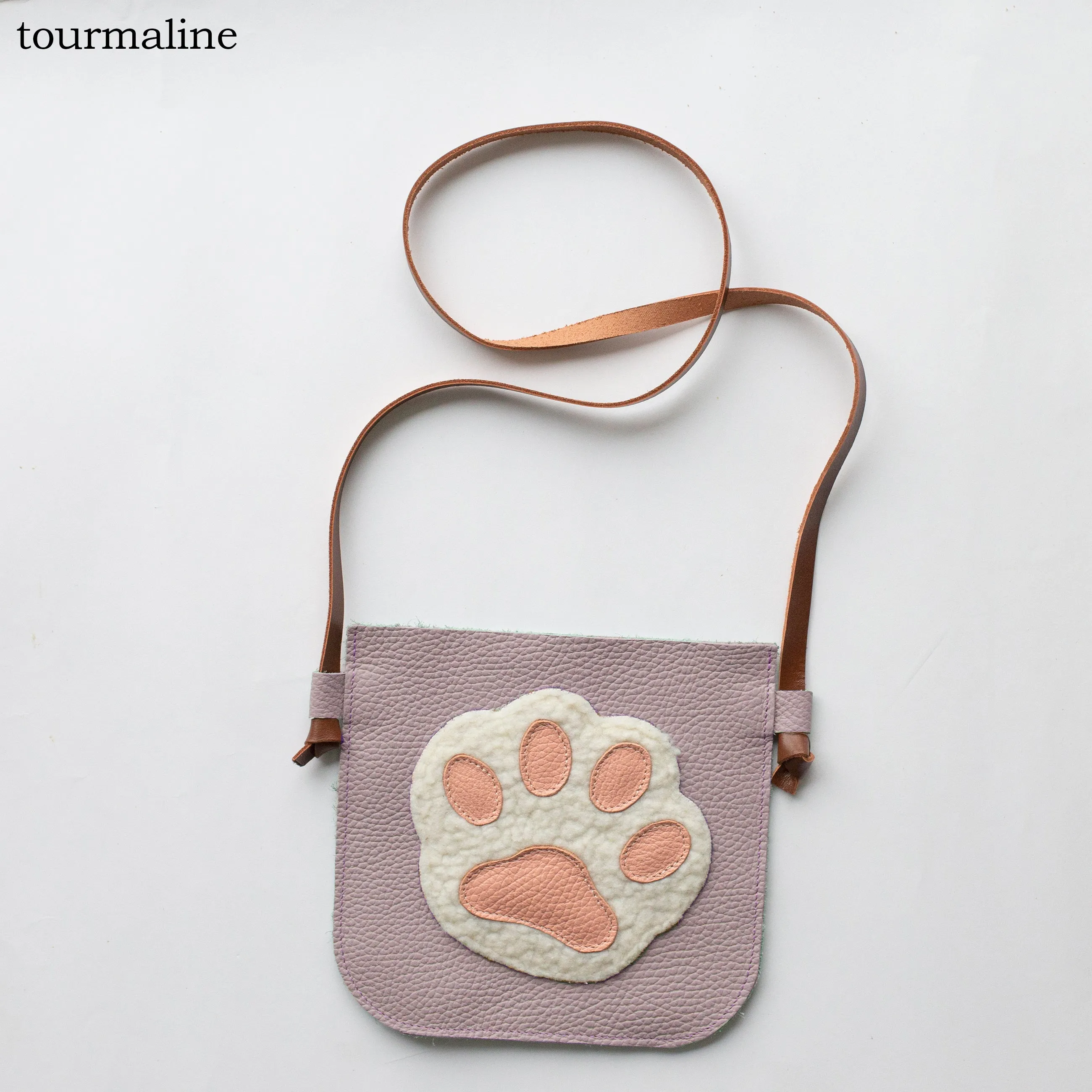 Pet Paw Bag Personalized Leather Crossbody Purse
