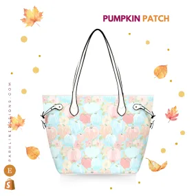 Pumpkin Patch Leather Bag| Perfect Autumn Gift for Her | Elegant & Durable Fashion Tote