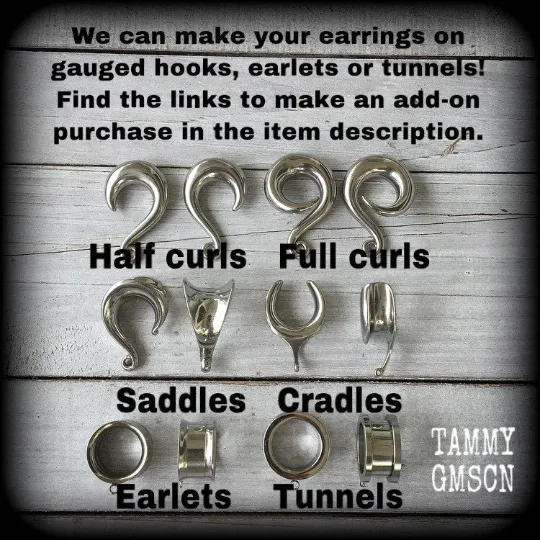 Small antique silver key earrings