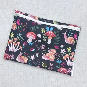 Snails and Mushrooms XL Bag/Makeup Bag