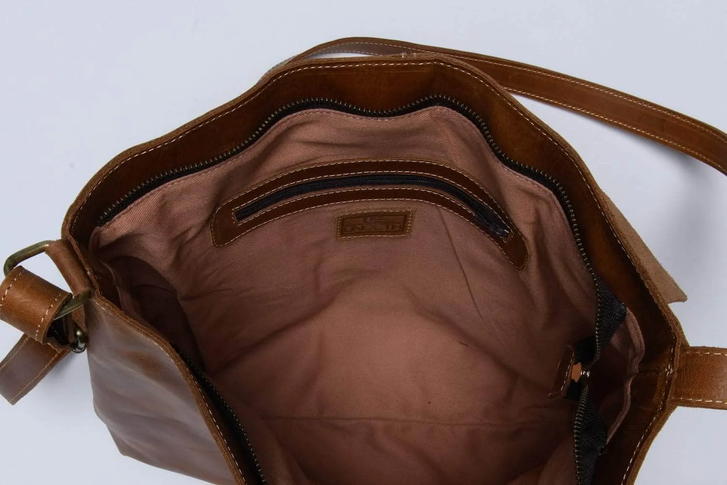 Telak Leather Messenger Bag - Nile Blue