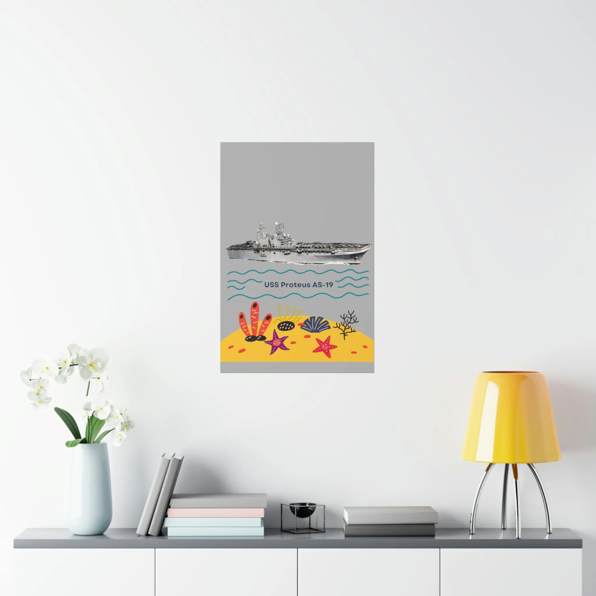 USS Harry S. Truman CVN-75 POD Navy Ship  Premium Matte Vertical Posters