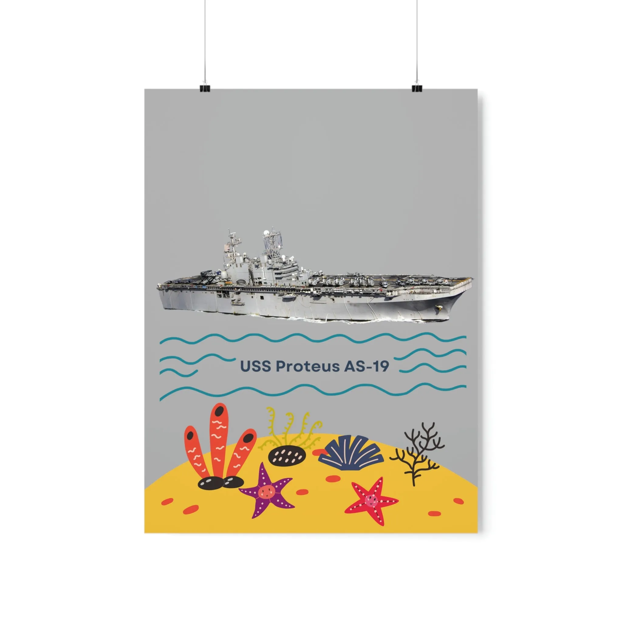 USS Harry S. Truman CVN-75 POD Navy Ship  Premium Matte Vertical Posters