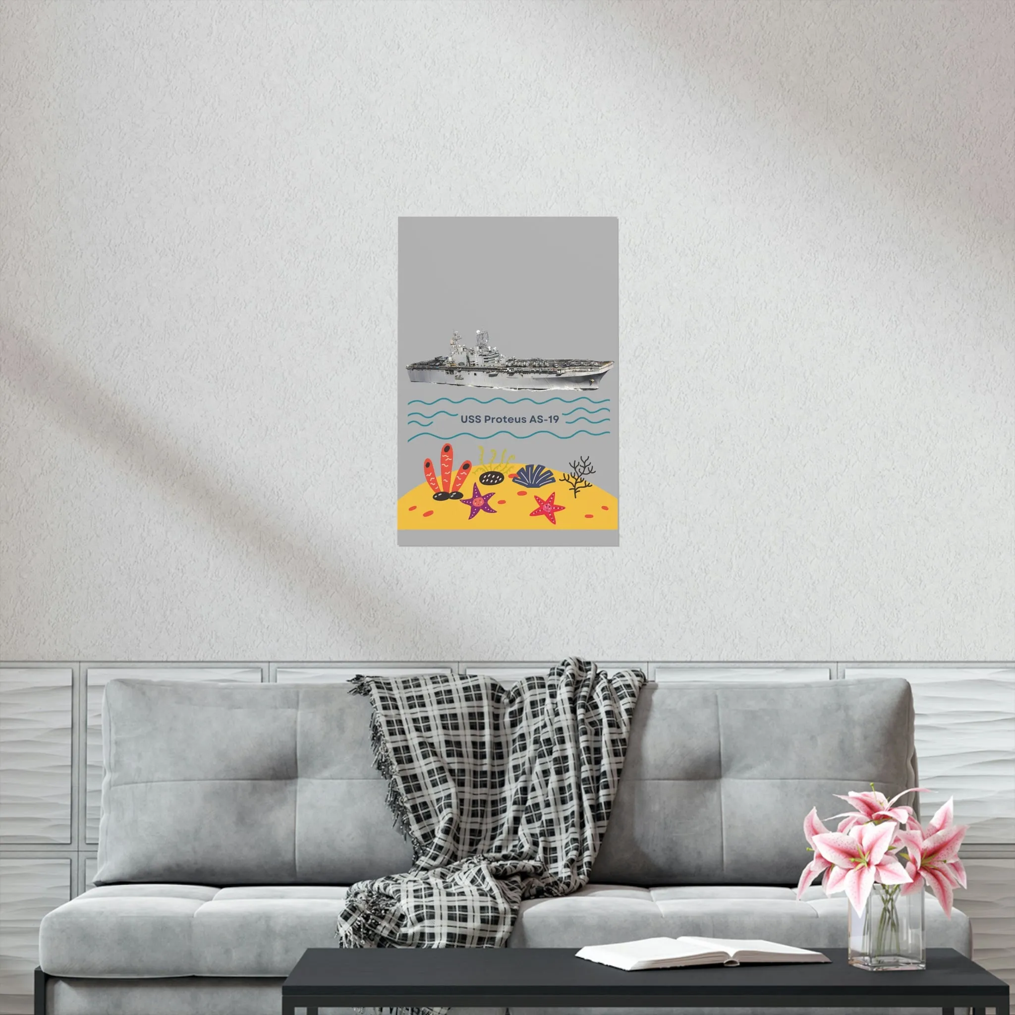 USS Harry S. Truman CVN-75 POD Navy Ship  Premium Matte Vertical Posters