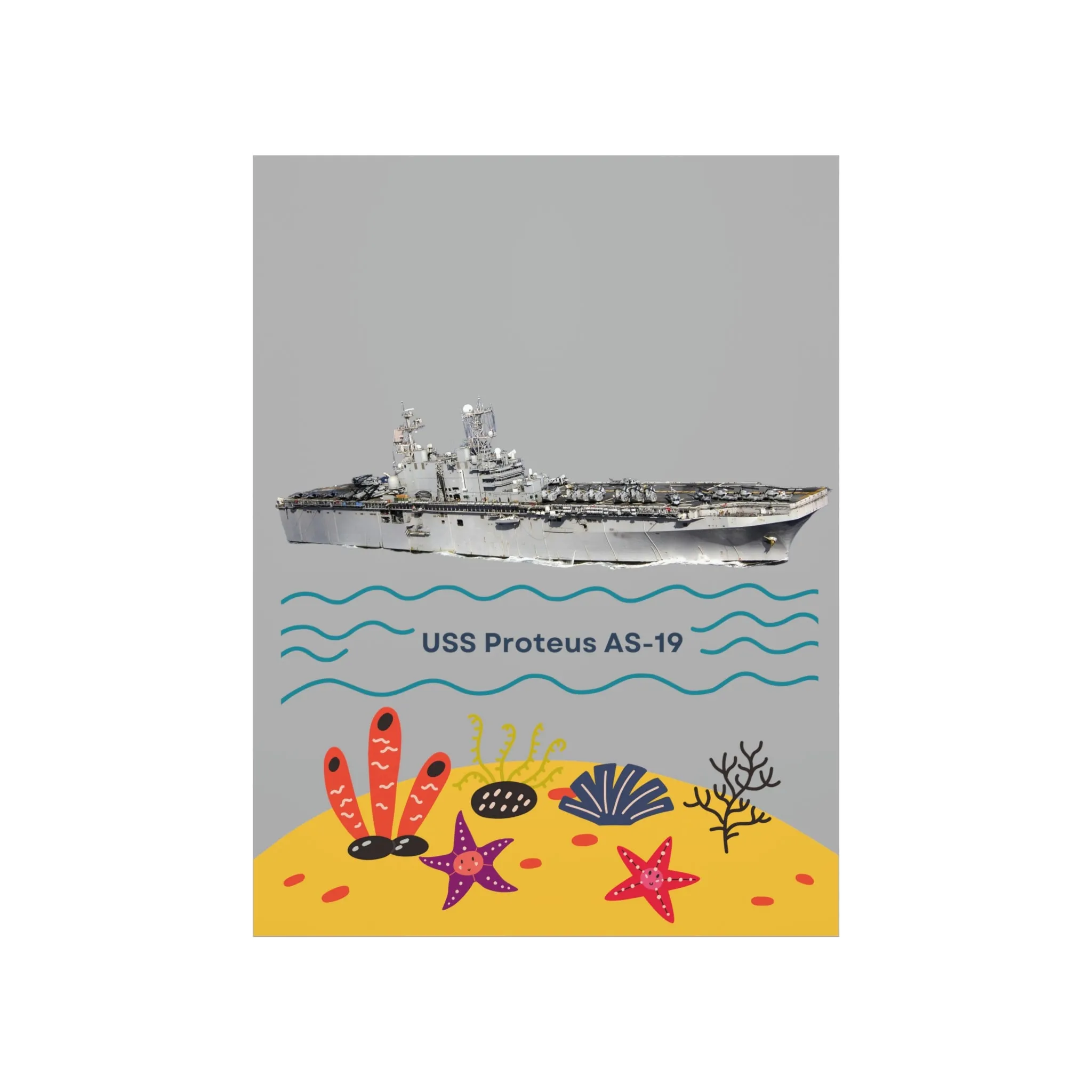 USS Harry S. Truman CVN-75 POD Navy Ship  Premium Matte Vertical Posters