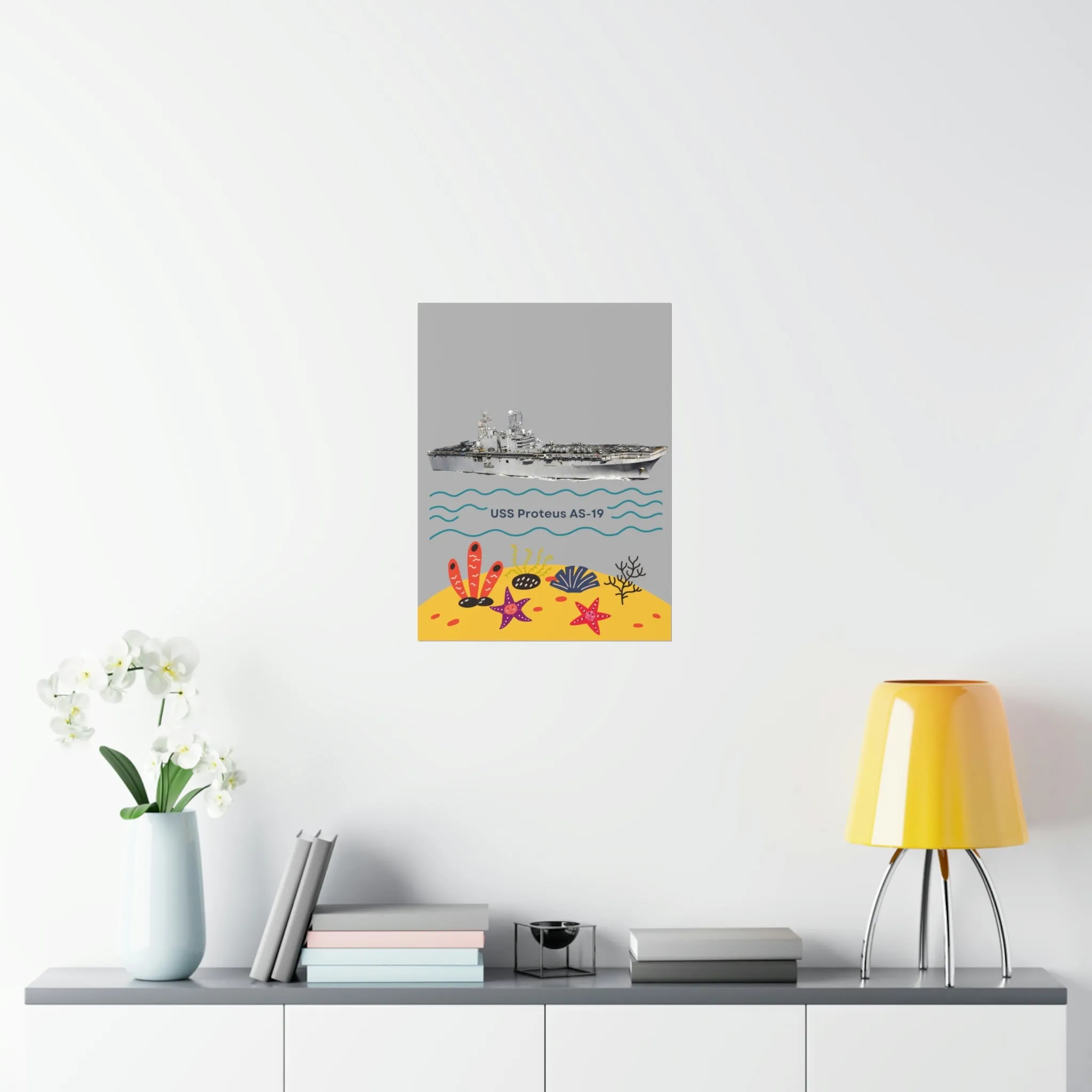 USS Harry S. Truman CVN-75 POD Navy Ship  Premium Matte Vertical Posters