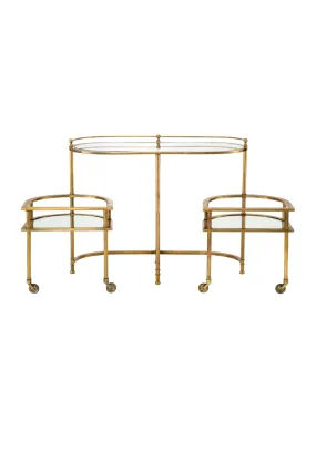 Vintage Brass Trolley | Eichholtz Lavalle