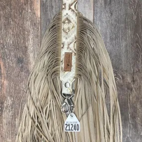 Western Mini Leather Fringe Strap 36" #21240