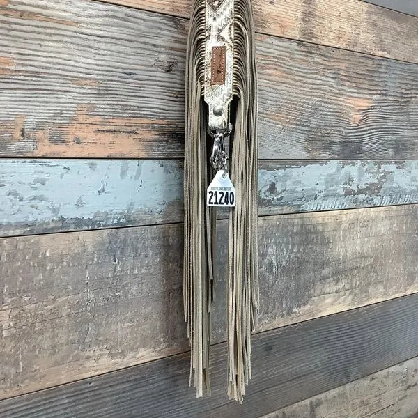 Western Mini Leather Fringe Strap 36" #21240